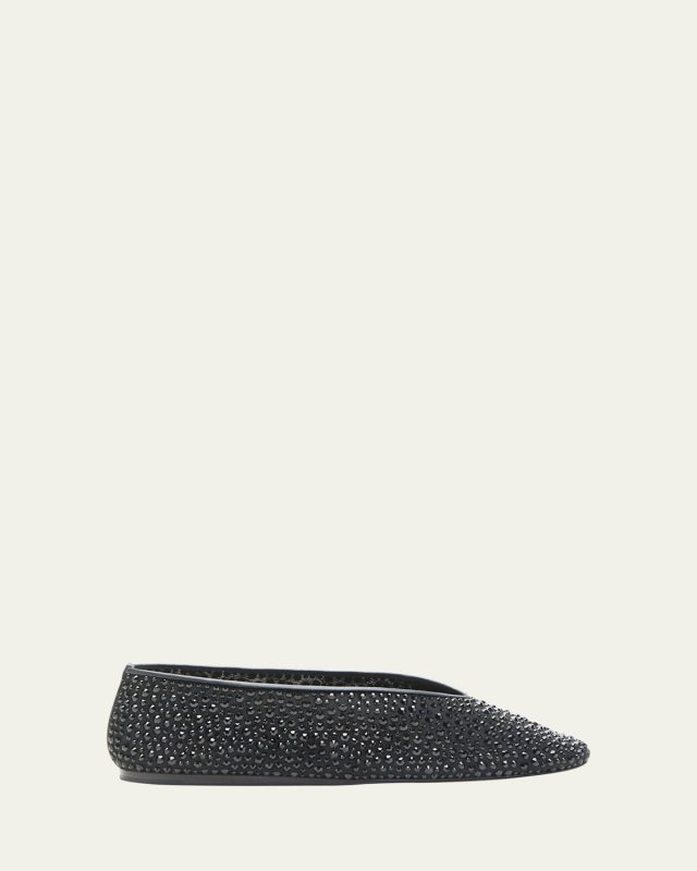 Luna Crystal Mesh Ballerina Flats